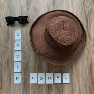 Vintage DAVID COHEN Year Rounder Packable Hat Brown